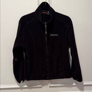 Marmot Women’s Fleece Jacket Size Medium Black Full Zip Polartec
